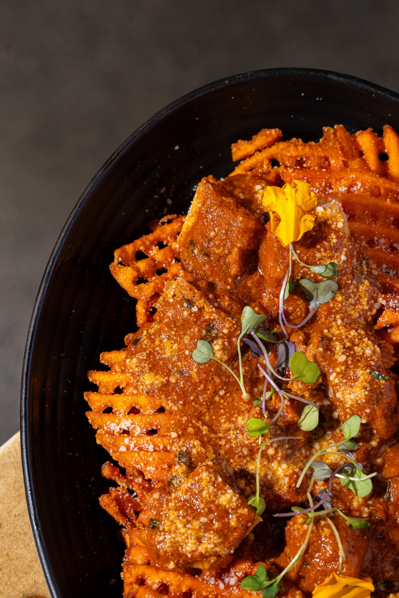 Sexy Fries, overhead close up