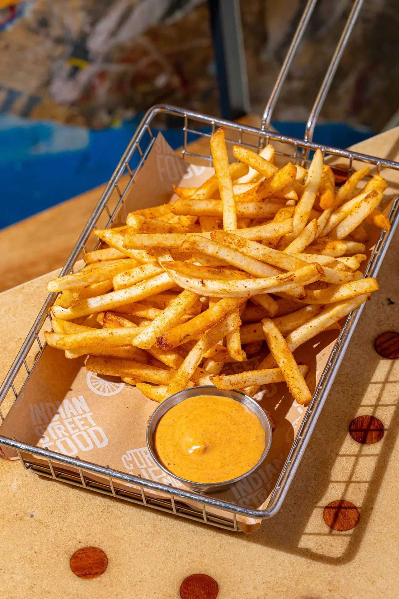 Peri peri fries with sauce