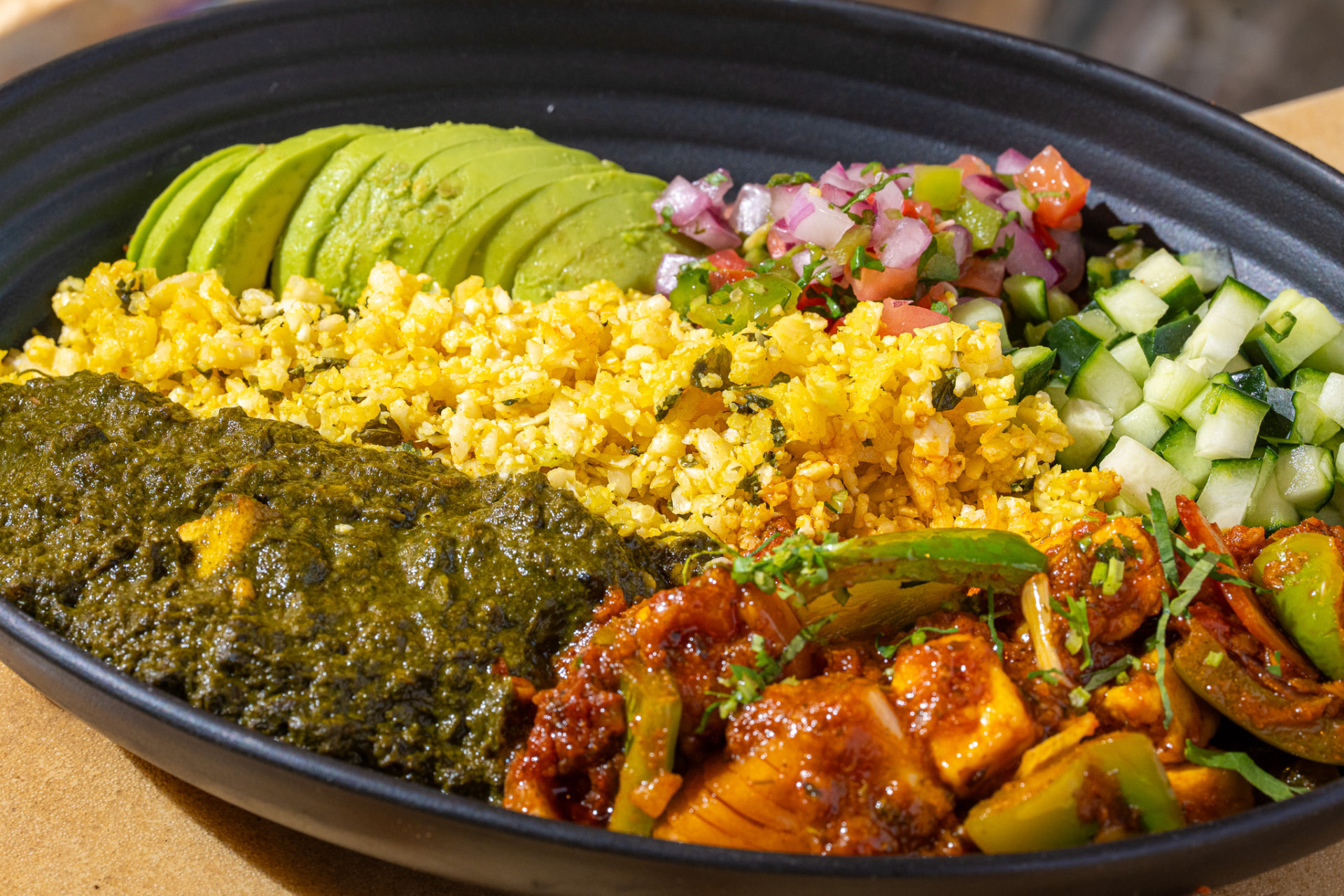 Keto bowl, close up