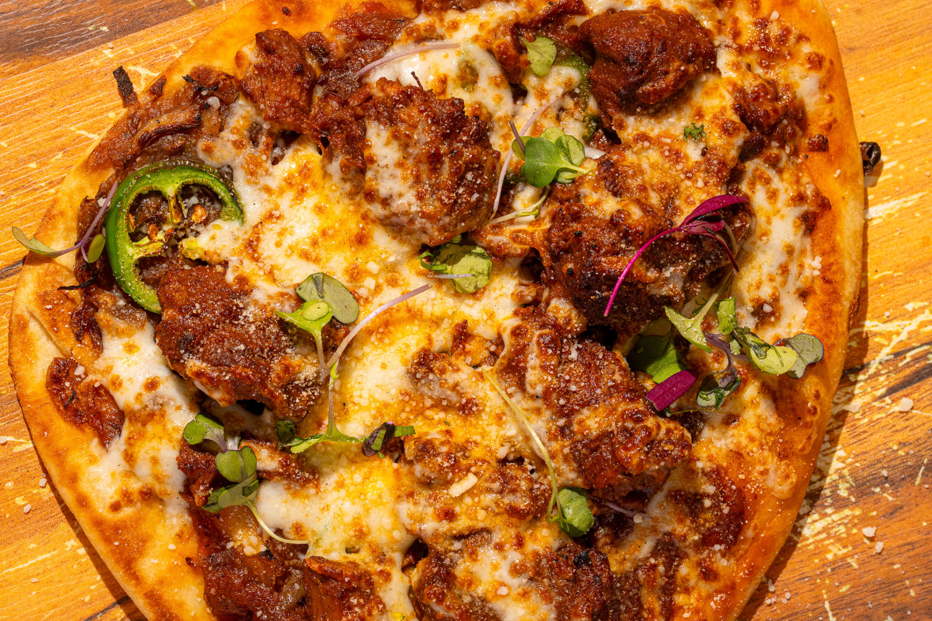 Naughty Naan, full top down on the board