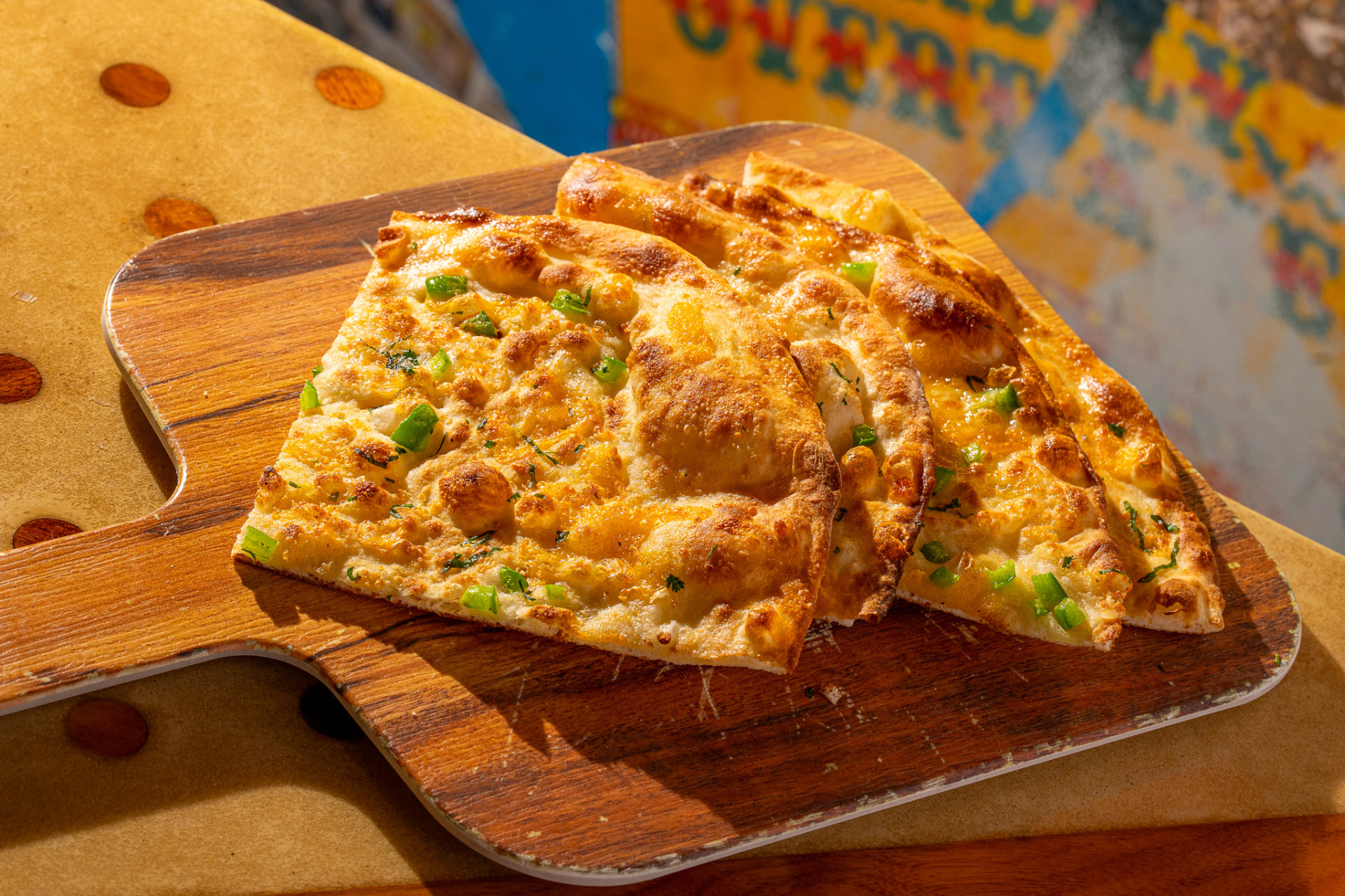 Chili cheese naan